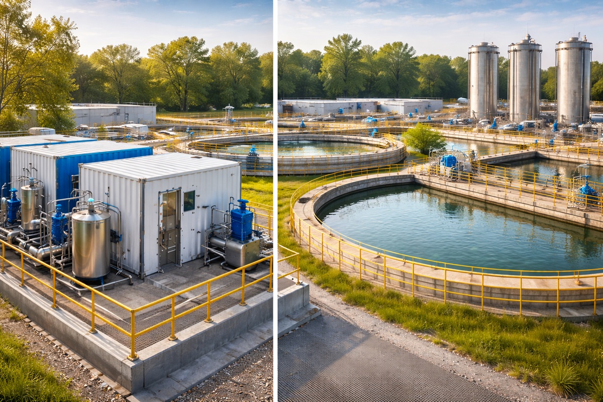 Containerised vs Conventional Sewage Treatment Plants