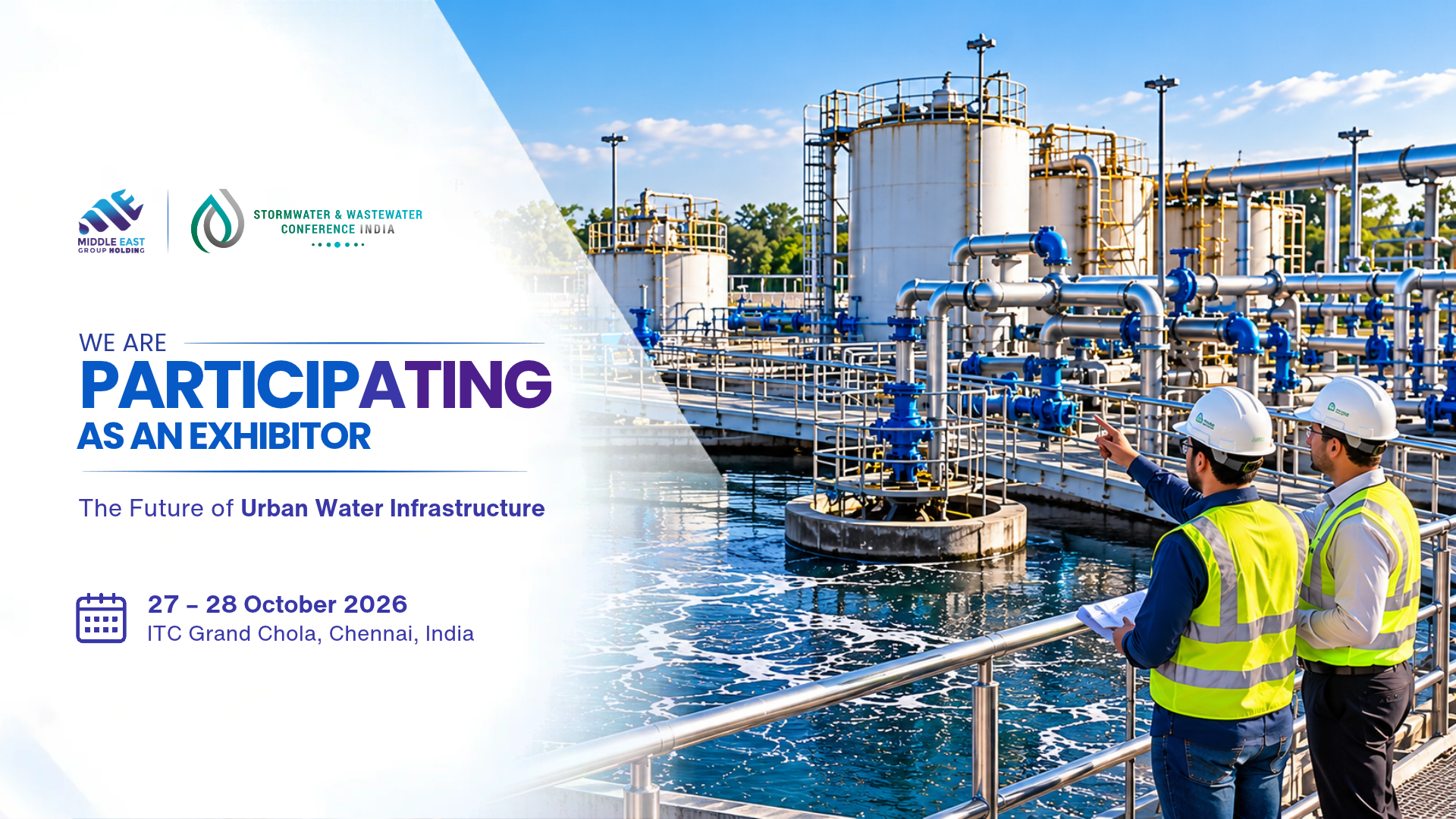Middle East Group Holding - Participating as an Exhibitor at Stormwater & Wastewater Conference India 2026